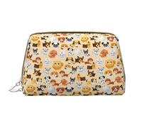 VOSERY Borsa per il trucco, Borse cosmetiche Borsa da toilette da viaggio per le donne, Borsa per il trucco di grande capacità, Borsa per il trucco con cucciolo di cane dei cartoni animati, Borsa per
