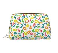 VOSERY Borsa per il trucco, borse cosmetiche Borsa da toilette da viaggio per le donne, Borsa per il trucco di grande capacità, motivo colorato matematico Una borsa per il trucco, Borsa per il trucco