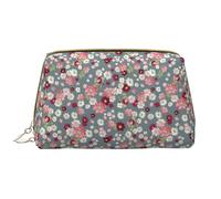 VOSERY Borsa per il trucco, Borse cosmetiche Borsa da toilette da viaggio per le donne, Borsa per il trucco di grande capacità, Borsa per il trucco con margherite colorate, Borsa per il trucco carina
