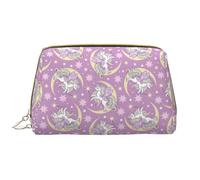 VOSERY Borsa per il trucco, Borse cosmetiche Borsa da toilette da viaggio per le donne, Borsa per il trucco di grande capacità, Borsa per il trucco carina con cavallo magico, Borsa per il trucco