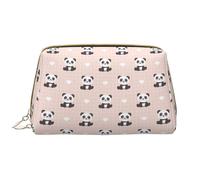 VOSERY Borsa per il trucco, Borse cosmetiche Borsa da toilette da viaggio per le donne, Borsa per il trucco di grande capacità, Borsa per il trucco con simpatico panda stampato, Borsa per il trucco