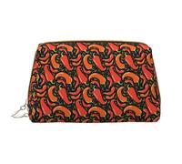 VOSERY Borsa per il trucco, Borse cosmetiche Borsa da toilette da viaggio per le donne, Borsa per il trucco Red Hot Chili, Borsa per il trucco di grande capacità, Borsa per trucco carina, Custodia per