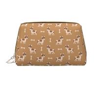 VOSERY Borsa per il trucco, Borse cosmetiche Borsa da toilette da viaggio per le donne, Borsa per il trucco di grande capacità, Borsa per il trucco con cucciolo di cane, Simpatica borsa per il trucco