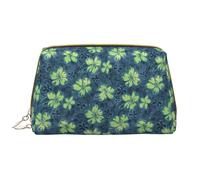 VOSERY Borsa per il trucco, Borse cosmetiche Borsa da toilette da viaggio per le donne, Borsa per il trucco di grande capacità, Borsa per il trucco con fiori di frangipani, Borsa per il trucco carina