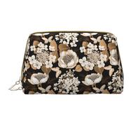 VOSERY Borsa per il trucco, Borse cosmetiche Borsa da toilette da viaggio per le donne, Borsa per il trucco di grande capacità, Borsa per il trucco con ortensie retrò, Borsa per il trucco carina