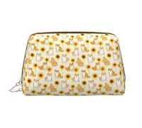 VOSERY Borsa per il trucco, Borse cosmetiche Borsa da toilette da viaggio per le donne, Borsa per il trucco di grande capacità, Borsa per il trucco del cane Shiba Inu, Borsa per il trucco carina