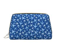 VOSERY Borsa per il trucco, Borse cosmetiche Borsa da toilette da viaggio per le donne, Borsa per il trucco di grande capacità, Borsa per il trucco con aeroplani nel cielo, Borsa per il trucco carina