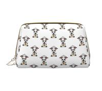 VOSERY Borsa per il trucco, Borse cosmetiche Borsa da toilette da viaggio per le donne, Borsa per il trucco di grande capacità, Borsa per il trucco paradiso per cuccioli di cane, Simpatica borsa per