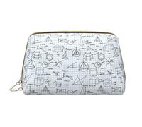 VOSERY Borsa per il trucco, borse cosmetiche Borsa da toilette da viaggio per le donne, borsa per il trucco di grande capacità, borsa per il trucco per equazione, borsa per trucco matematica, custodia