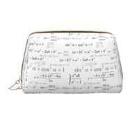 VOSERY Borsa per il trucco, borse cosmetiche Borsa da toilette da viaggio per le donne, borsa per il trucco di grande capacità, borsa per il trucco con equazione matematica, borsa per il trucco carina