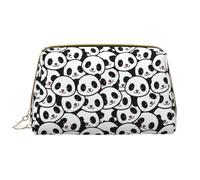 VOSERY Borsa per il trucco, Borse cosmetiche Borsa da toilette da viaggio per le donne, Borsa per il trucco di grande capacità, Borsa per il trucco con stampa panda, Borsa per il trucco carina