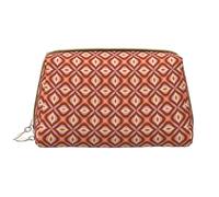 VOSERY Borsa per il trucco, borse cosmetiche Borsa da toilette da viaggio per le donne, Borsa per il trucco di grande capacità, Borsa per il trucco in stile retrò anni '70, graziosa custodia per il