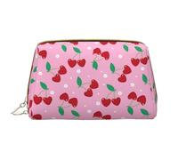VOSERY Borsa per il trucco, Borse cosmetiche Borsa da toilette da viaggio per le donne, Borsa per il trucco di grande capacità, Borsa per il trucco carina con bacche rosse, custodia per trucco carina