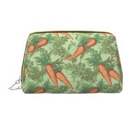 VOSERY Borsa per il trucco, Borse cosmetiche Borsa da toilette da viaggio per le donne, Borsa per il trucco di grande capacità, Borsa per il trucco con stampa di carote, Borsa per il trucco carina