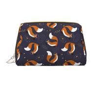 VOSERY Borsa per il trucco, Borse cosmetiche Borsa da toilette da viaggio per le donne, Borsa per il trucco di grande capacità, Borsa per il trucco Cosmic Fox, Borsa per trucco carina, Custodia per