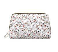 VOSERY Borsa per il trucco, Borse cosmetiche Borsa da toilette da viaggio per le donne, Borsa per il trucco di grande capacità, Borsa per il trucco carina con coniglio, Gatto Orso Amore, Borsa per il