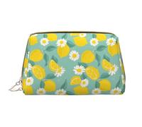 VOSERY Borsa per il trucco, Borse cosmetiche Borsa da toilette da viaggio per le donne, Borsa per il trucco di grande capacità, Borsa per il trucco con fiori di camomilla, borsa per il trucco carina