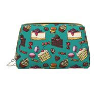 VOSERY Borsa per il trucco, borse cosmetiche Borsa da toilette da viaggio per le donne, borsa per il trucco di grande capacità, borsa per il trucco carina per torte, graziosa borsa per il trucco