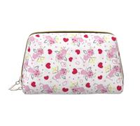 VOSERY Borsa per il trucco, Borse cosmetiche Borsa da toilette da viaggio per le donne, Borsa per il trucco di grande capacità, Borsa per il trucco con angelo rosa, Borsa per il trucco carina