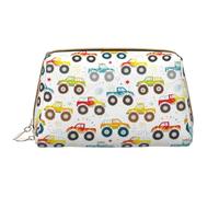 VOSERY Borsa per il trucco, Borse cosmetiche Borsa da toilette da viaggio per le donne, Borsa per il trucco di Monster Trucks, Borsa per trucco di grande capacità, Borsa per trucco carina, Custodia