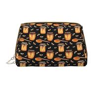 VOSERY Borsa per il trucco, Borse cosmetiche Borsa da toilette da viaggio per le donne, Borsa per il trucco di grande capacità, Borsa per il trucco con api e miele, Borsa per trucco carina, Custodia