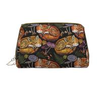 VOSERY Borsa per il trucco, Borse cosmetiche Borsa da toilette da viaggio per le donne, Borsa per il trucco di grande capacità, Borsa per il trucco a forma di fungo di volpe tribale, Borsa per il