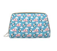 VOSERY Borsa per il trucco, Borse cosmetiche Borsa da toilette da viaggio per le donne, Borsa per il trucco di grande capacità, Borsa per il trucco con panda che vola nel cielo, Borsa per il trucco