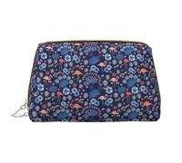 VOSERY Borsa per il trucco, Borse cosmetiche Borsa da toilette da viaggio per le donne, Borsa per il trucco di grande capacità, Borsa per il trucco blu cicogna, Borsa per il trucco carina, Custodia