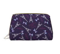 VOSERY Borsa per il trucco, Borse cosmetiche Borsa da toilette da viaggio per le donne, Borsa per il trucco di grande capacità, Borsa per il trucco con rosetta Torre Eiffel, Borsa per il trucco carina