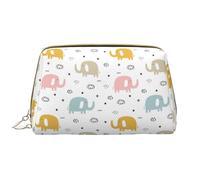 VOSERY Borsa per il trucco, Borse cosmetiche Borsa da toilette da viaggio per le donne, Borsa per il trucco di grande capacità, Borsa per il trucco con piccolo elefante, Borsa per il trucco carina