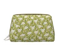 VOSERY Borsa per il trucco, Borse cosmetiche Borsa da toilette da viaggio per le donne, Borsa per il trucco di grande capacità, Borsa per il trucco con bouquet di margherite, Borsa per il trucco