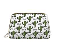 VOSERY Borsa per il trucco, Borse cosmetiche Borsa da toilette da viaggio per le donne, Borsa per il trucco di grande capacità, Borsa per il trucco con motivo cactus hug me, Borsa per trucco carina