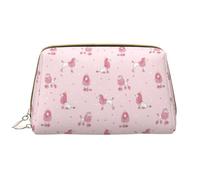 VOSERY Borsa per il trucco, borse cosmetiche Borsa da toilette da viaggio per le donne, Carino barboncino Dog Queen Pink_A Borsa per il trucco, Borsa per il trucco di grande capacità, Borsa per il