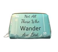 VOSERY Borsa per il trucco, borse cosmetiche Borsa da toilette da viaggio per le donne, Not All Those Who Wander Are Lost1, Borsa per il trucco di grande capacità, Borsa per il trucco carina, Custodia