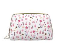 VOSERY Borsa per il trucco, Borse cosmetiche Borsa da toilette da viaggio per le donne, Organizzatore di borsa per il trucco di grande capacità, Articoli per la cura del cane Barboncino carino Borsa
