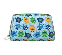 VOSERY Borsa per il trucco, Borse cosmetiche Borsa da toilette da viaggio per le donne, Organizzatore di borsa per il trucco di grande capacità, Borsa per il trucco del mostro dei cartoni animati