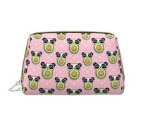 VOSERY Borsa per il trucco, Borse cosmetiche Borsa da toilette da viaggio per le donne, Organizzatore di borsa per il trucco di grande capacità, Borsa per il trucco con panda e avocado, Custodia per