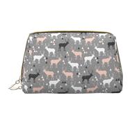 VOSERY Borsa per il trucco, Borse cosmetiche Borsa da toilette da viaggio per le donne, Organizzatore di borsa per il trucco di grande capacità, Borsa per il trucco moderna a triangolo geometrico