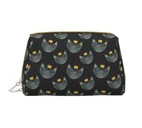 VOSERY Borsa per il trucco, Borse cosmetiche Borsa da toilette da viaggio per le donne, Organizzatore di borsa per il trucco di grande capacità, Borsa per il trucco dei volti del gatto, Borsa per il