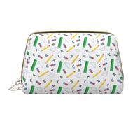 VOSERY Borsa per il trucco, Borse cosmetiche Borsa da toilette da viaggio per le donne, Righello per matite, Borsa per il trucco di grande capacità, Borsa per trucco carina, Custodia per trucco in