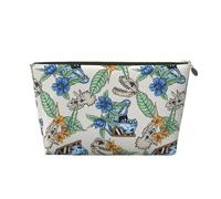 VOSERY Borsa per il trucco in pelle, borsa per cosmetici da viaggio da donna, divertente borsa per il trucco con testa di dinosauro, graziosa borsa per il trucco, borsa impermeabile per il trucco