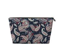 VOSERY Borsa per il trucco in pelle, borsa per cosmetici da viaggio da donna, motivo cachemire n. 9070, borsa per il trucco, borsa per il trucco carina, borsa impermeabile per il trucco