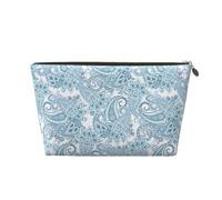 VOSERY Borsa per il trucco in pelle, trousse da viaggio per donne, borsa da toilette da donna, borsa per il trucco con motivo cachemire, borsa per il trucco carina, borsa per il trucco impermeabile