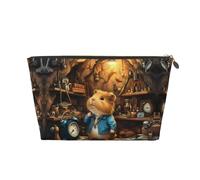 VOSERY Borsa per il trucco in pelle, trousse da viaggio per donne, scienziato porcellino d'India, borsa organizer per trucchi, graziosa borsa per il trucco, borsa impermeabile per il trucco