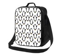 VOSERY Borsa termica per il pranzo per donne e uomini, borsa per il pranzo riutilizzabile per lavoro, viaggi, bel pinguino, una grande borsa termica per il pranzo