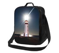 VOSERY Borsa termica per il pranzo per donne e uomini, borsa per il pranzo riutilizzabile per viaggi di lavoro, Peggy's Cove Lighthouse, grande capacità, borsa termica per il pranzo