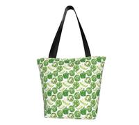 VOSERY Borsa tote da donna, verde peperone campana divertente tote bag con cerniera e tasche interne, borse estetiche a tracolla