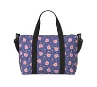 Vosery Borsone da viaggio, borsa da weekender, borsa da viaggio per donne e uomini, borsa a tracolla con maiale carino borsa da palestra borsa da viaggio per oggetti personali