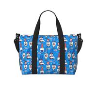 Vosery Borsone da viaggio, borsa da weekender, borsa da viaggio per donne e uomini, gnomi negli Stati Uniti, borsa a tracolla per sport, palestra, bagaglio per oggetti personali