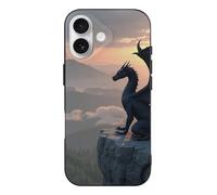 VOSERY Compatibile con iPhone 17 Case Slim - 6.3 pollici TPU Cool Black Dragon-A Print Pattern Cover compatibile con iPhone 17 Custodia sottile robusta per donne uomini, antigraffio antiurto